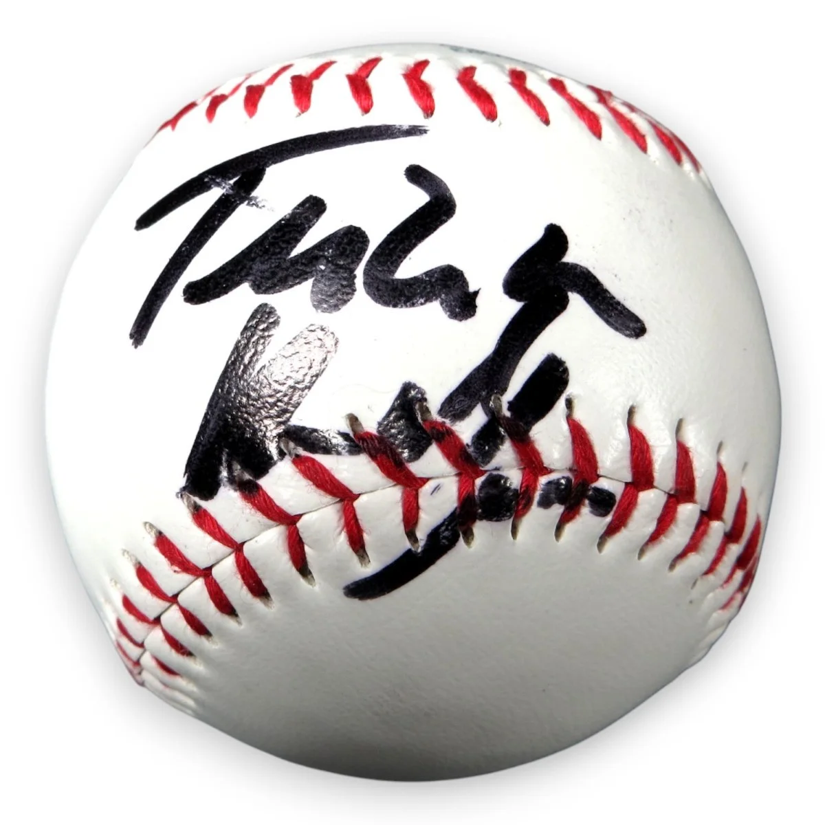 Tricia Helfer — Tricia Helfer Signed Autographed Baseball Battlestar Galatica JSA CG44426