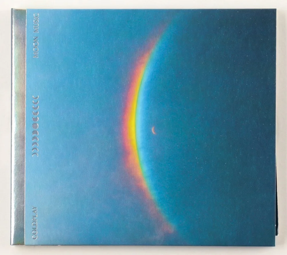 Chris Martin Guy Berryman — Coldplay "Moon Music" CD Insert Signed by all 4 Members with Authentication, image 2