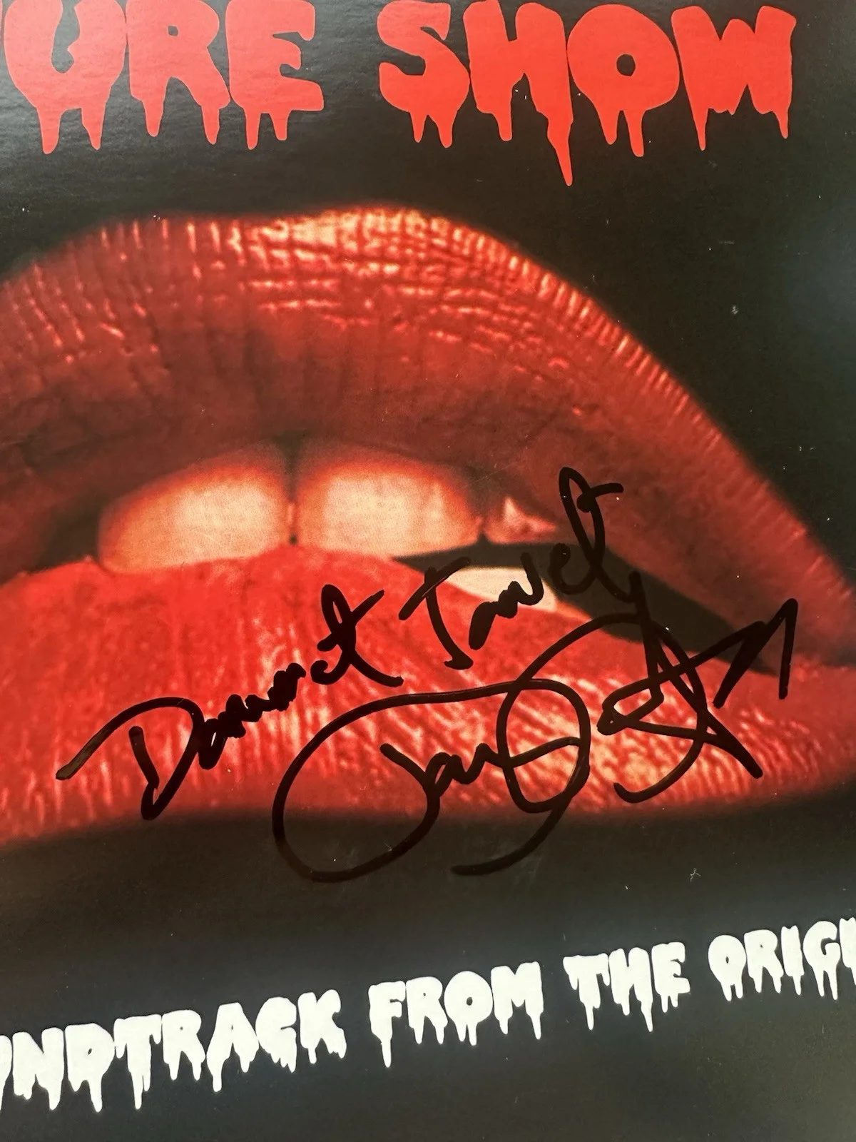 BARRY BOSTWICK SIGNED THE ROCKY HORROR PICTURE SHOW VINYL RECORD LP JSA COA, image 2
