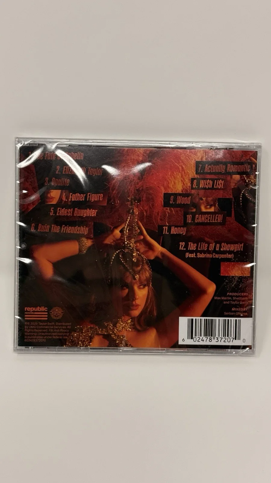 Taylor Swift The Life of a Showgirl CD + Hand Signed Photo 1 - NEW - SHIPS FAST, изображение 3