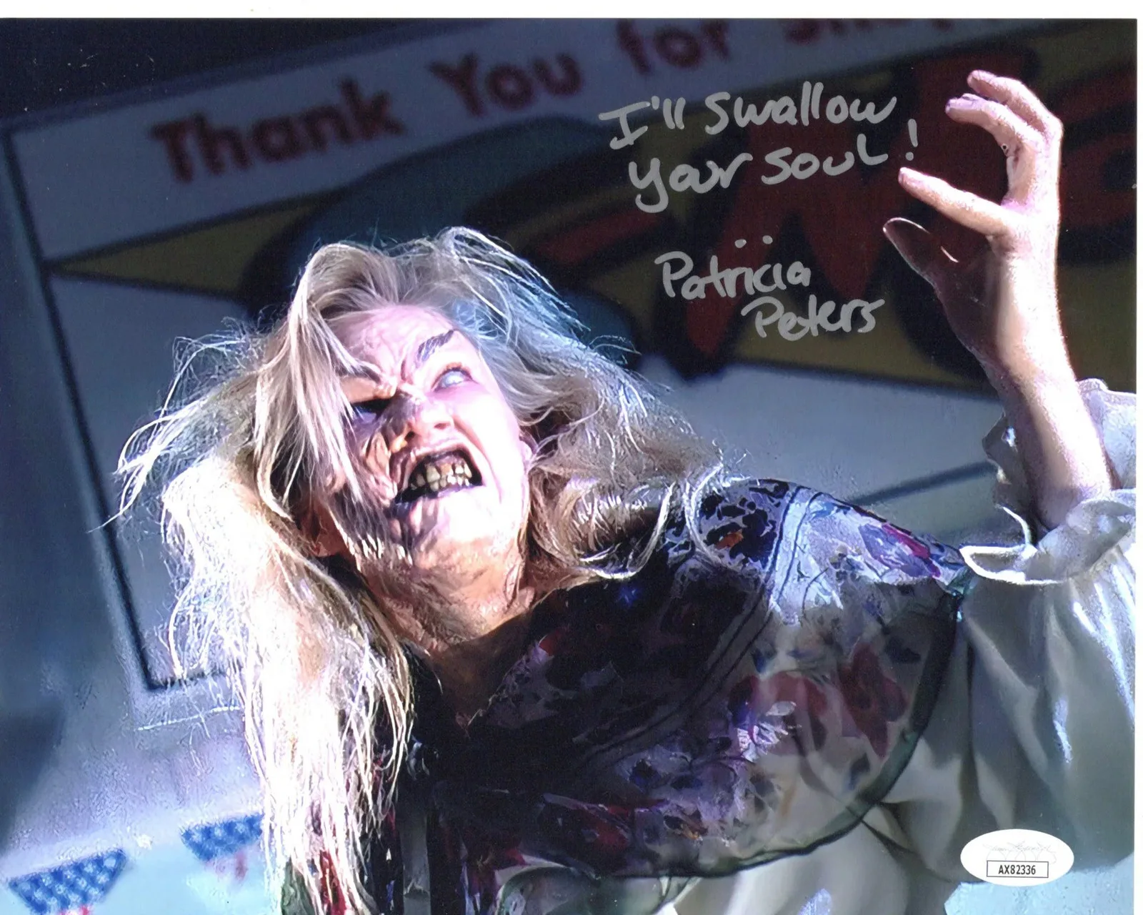 Patricia M. Peters — Patricia M. Peters signed 8x10 Photo Demon Lady Army of Darkness JSA