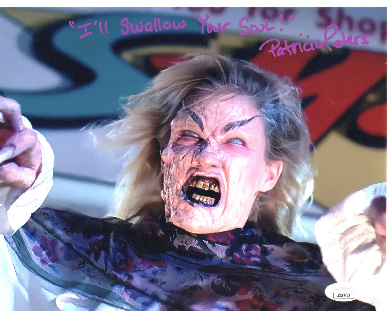 Patricia M. Peters — Patricia M. Peters signed 8x10 Photo Demon Lady Army of Darkness JSA