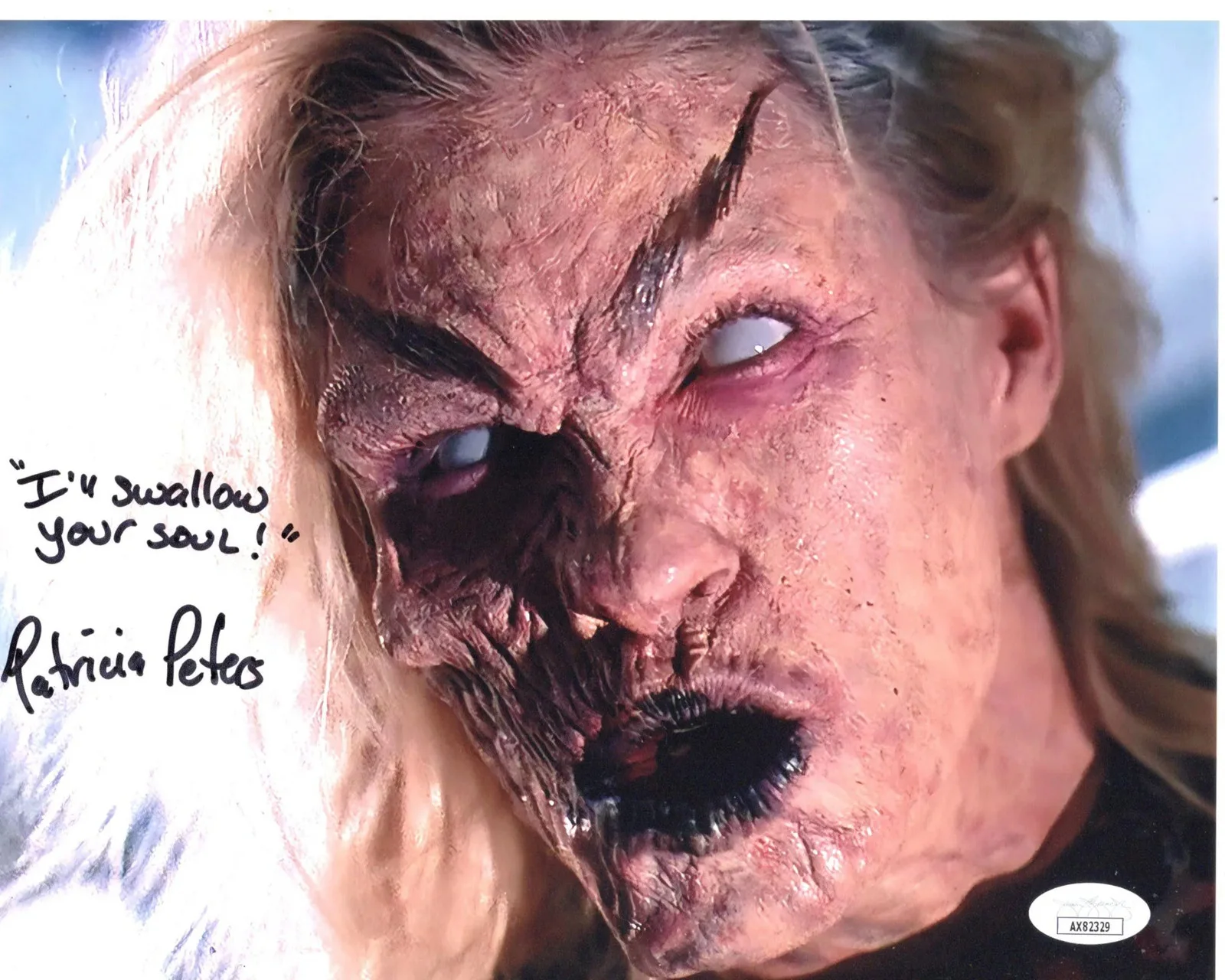 Patricia M. Peters — Patricia M. Peters signed 8x10 Photo Demon Lady Army of Darkness JSA