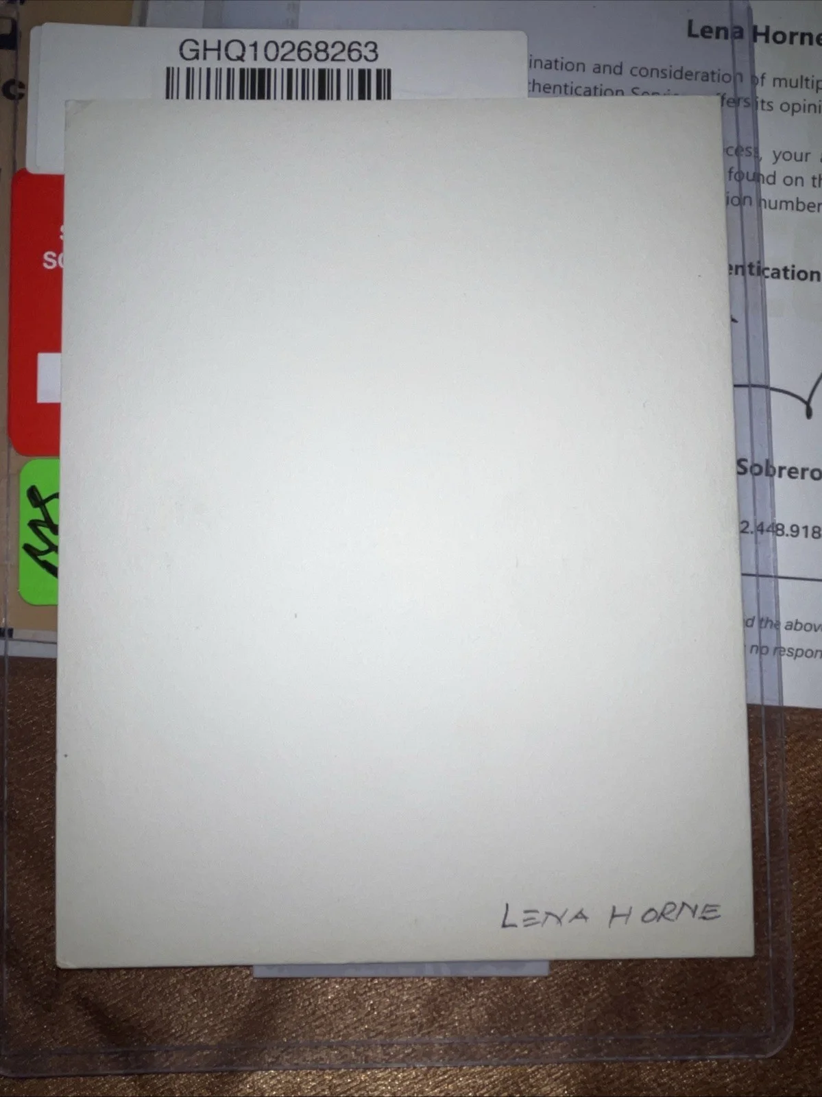 Lena Horne — Lena Horne Signed Vintage 1940s Photo w/ Beckett LOA + Pantages Program, изображение 3