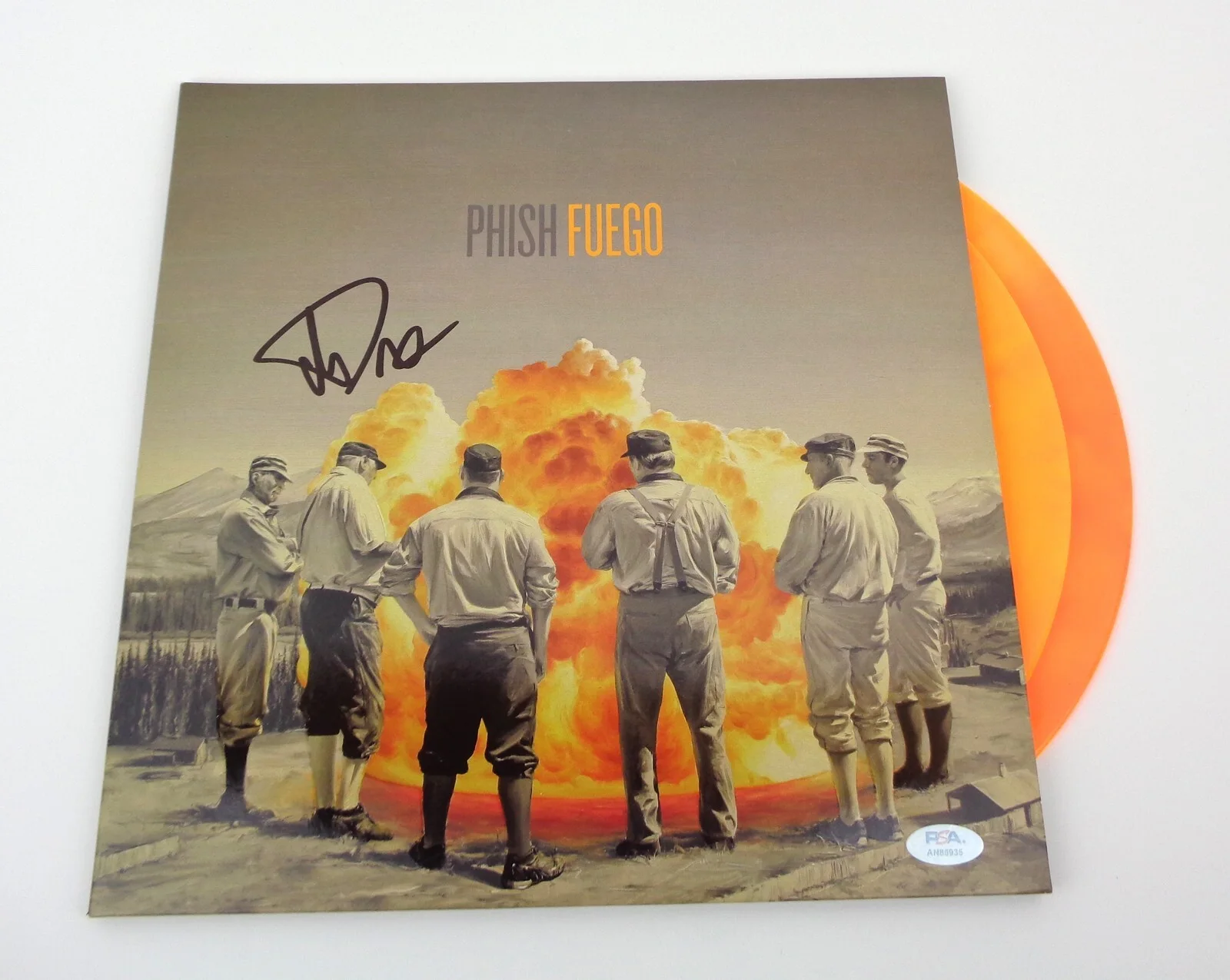 Trey Anastasio — Trey Anastasio Phish Signed Autograph Fuego Vinyl Record Album PSA/DNA COA
