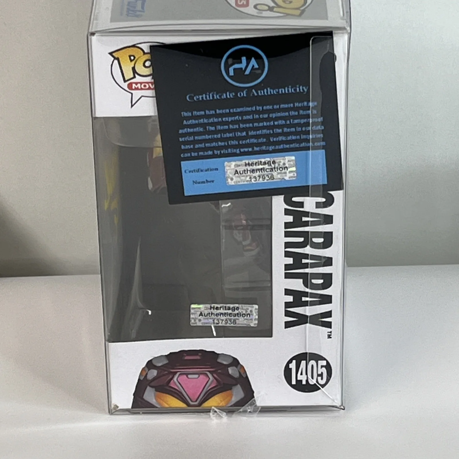 Raoul Trujillo — Raoul Trujillo Signed Funko Pop ’Conrad Carapax’ 1405 Blue Beetle COA Hologram, изображение 2