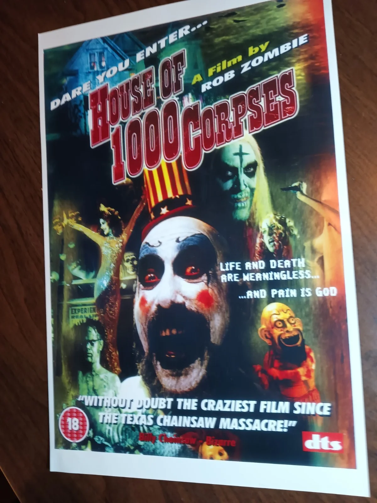 House of 1000 Corpses 11x17 Poster, Rob Zombie. Horror, image 3