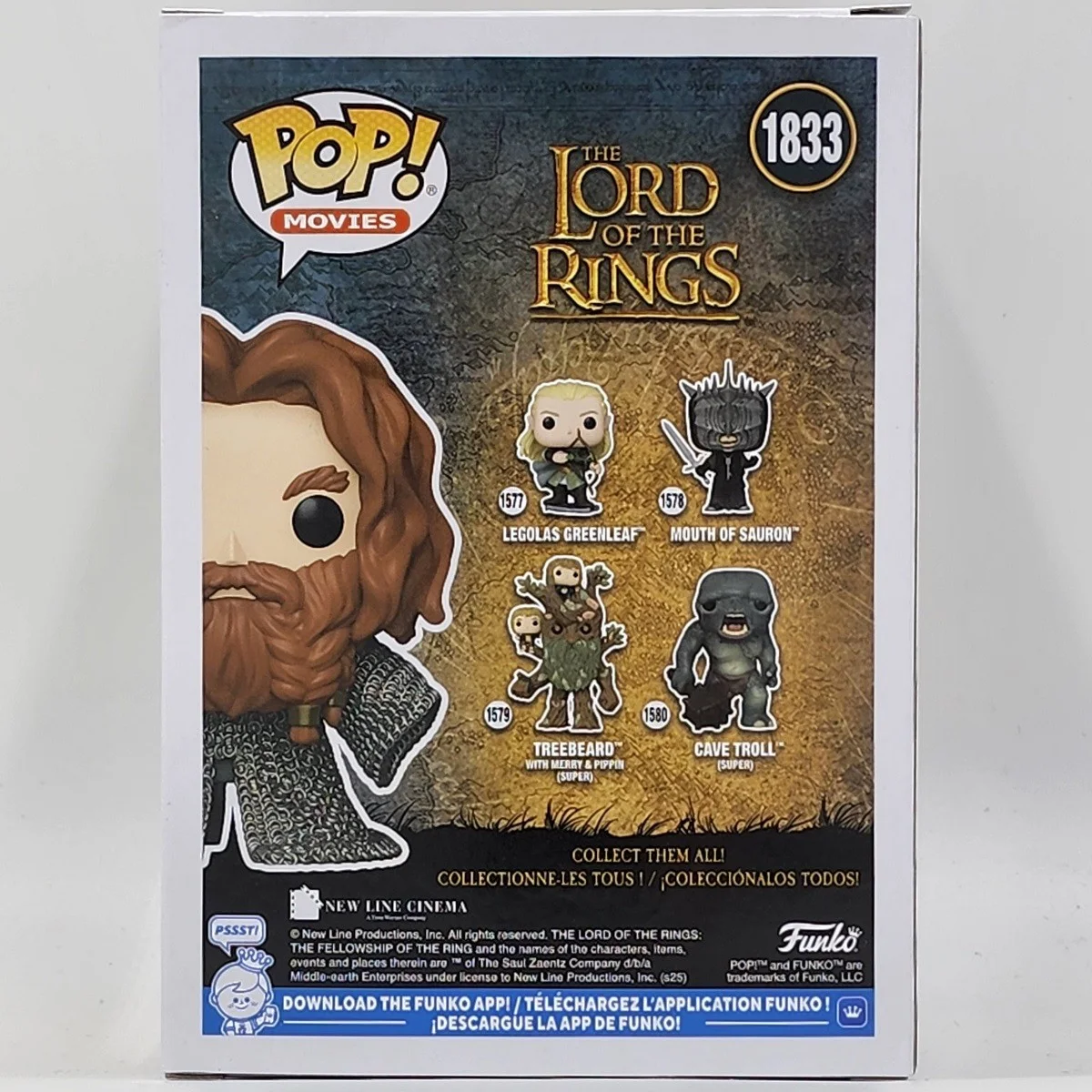 John Rhys-Davies — John Rhys-Davies Signed Funko #1 (1833) w/ "Gimli" and quote, image 3