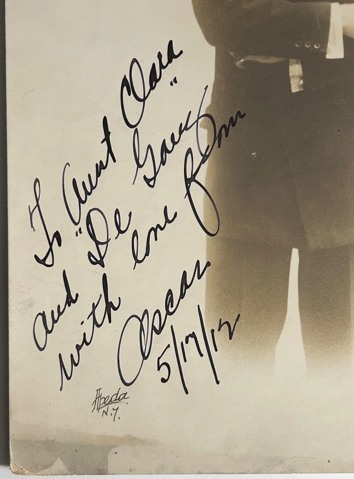 OSCAR SHAW—SIGNED 1912 PHOTO•MARX BROS COCOANUTS•WODEHOUSE+KERN+ZIEGFELD, изображение 2