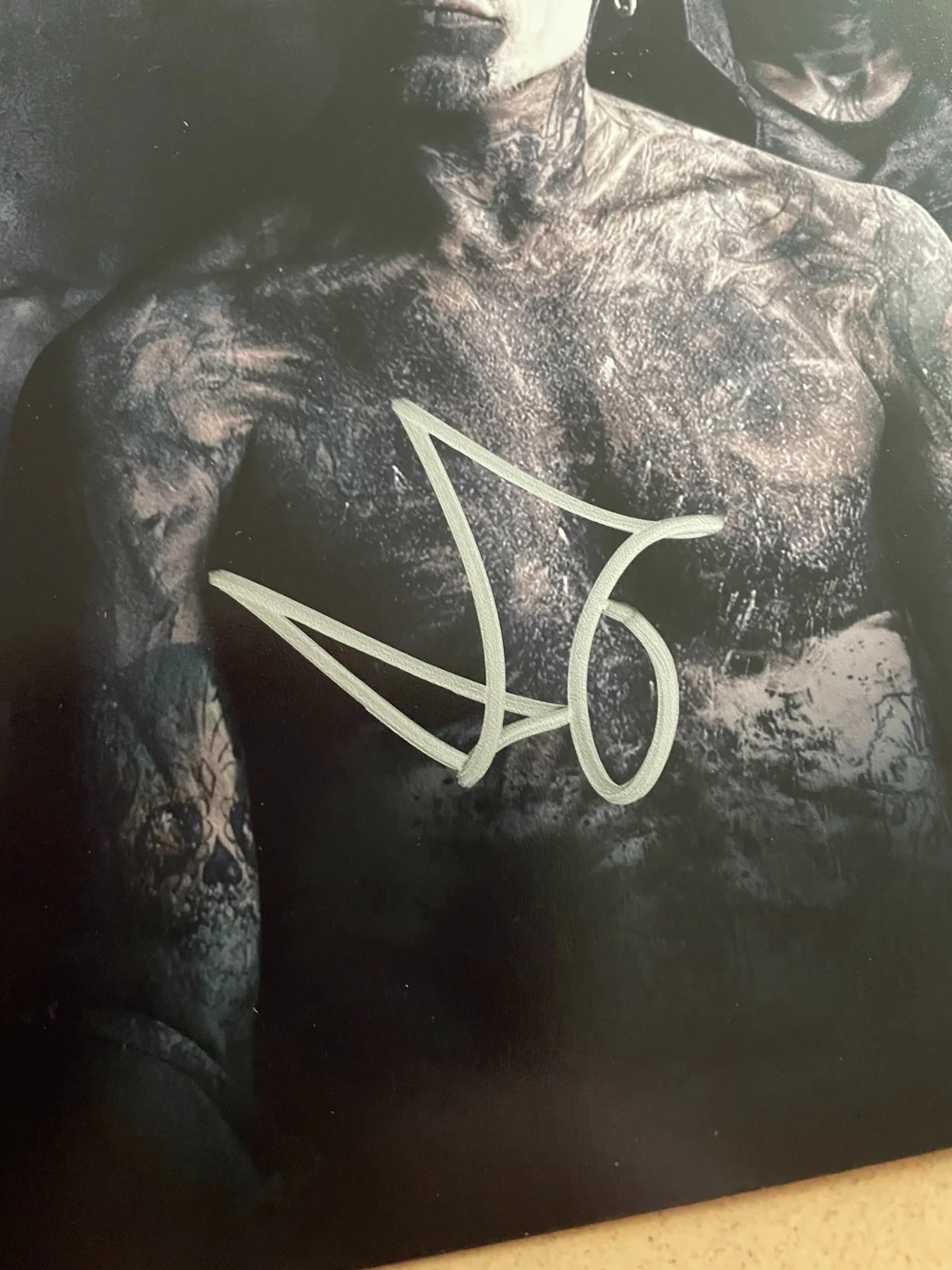 Andy Leplegua — CombiChrist Andy Leplegua Signed Autograph Signature 10x8 Norwegian Metal Band, изображение 2