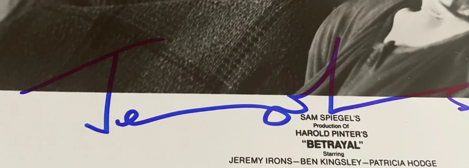 Jeremy Irons — Jeremy Irons Signed Autograph Signature 10x8 Betrayal Vintage Movie Photograph, изображение 2