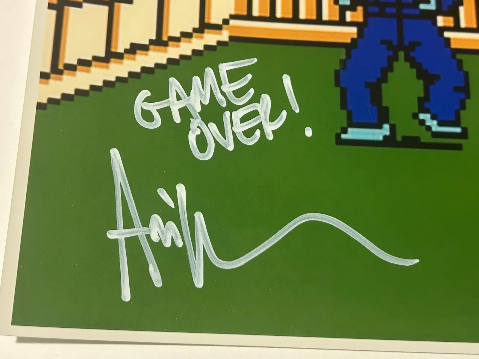 Ari Lehman — Ari Lehman Signed 8x10 Friday The 13th NES Game Jason Voorhees “Game Over” COA, изображение 2
