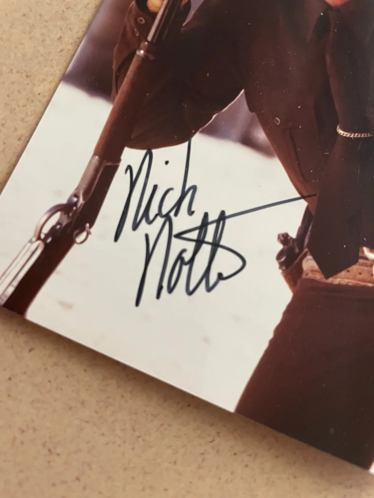 Nick Nolte — Nick Nolte Signed Autograph Signature 3.5x5 Glossy Photograph, image 2
