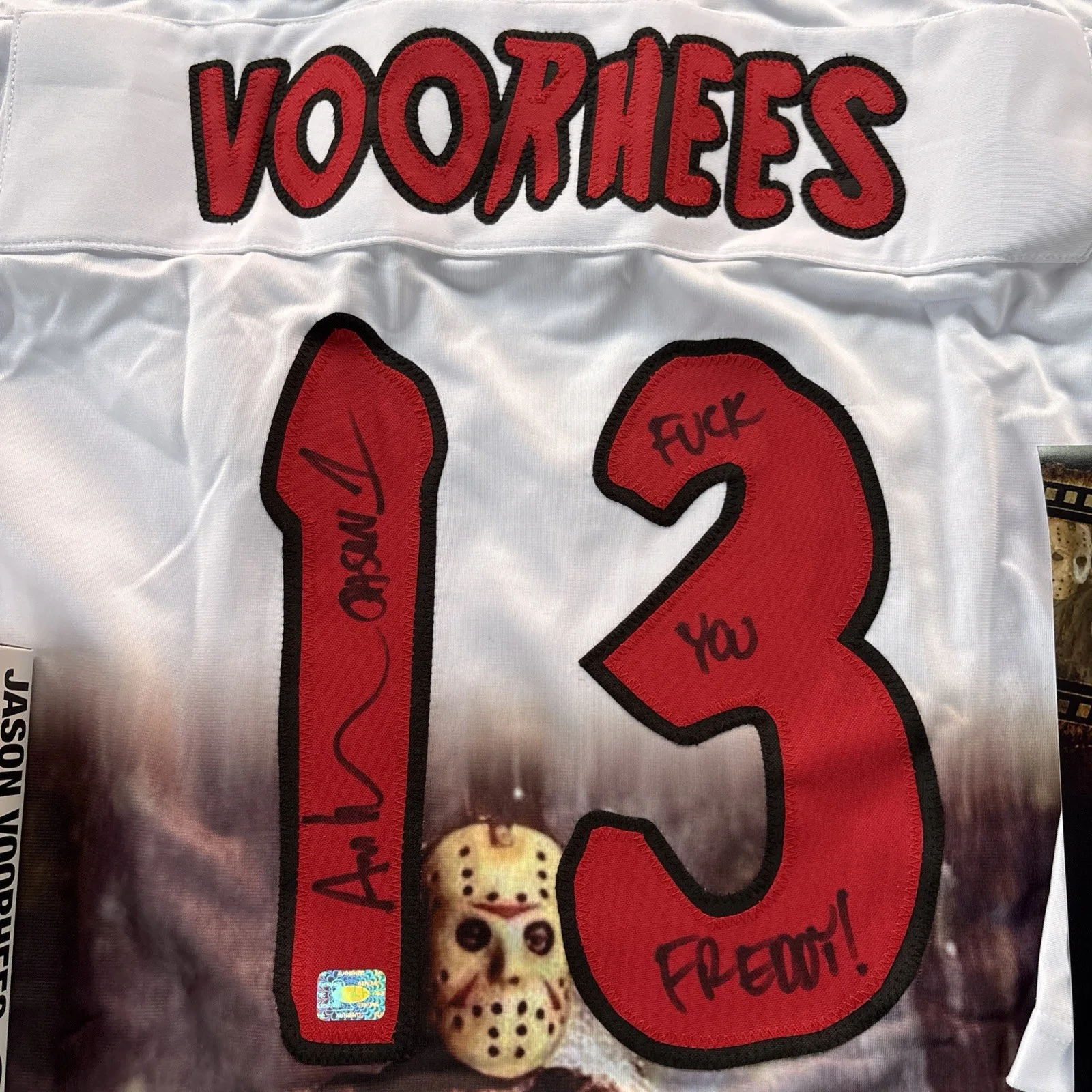 Ari Lehman — Ari Lehman Signed Friday the 13th Set-Jersey/Mask/Funko/8X10 Photo-Ari/BAS/PPC, изображение 3
