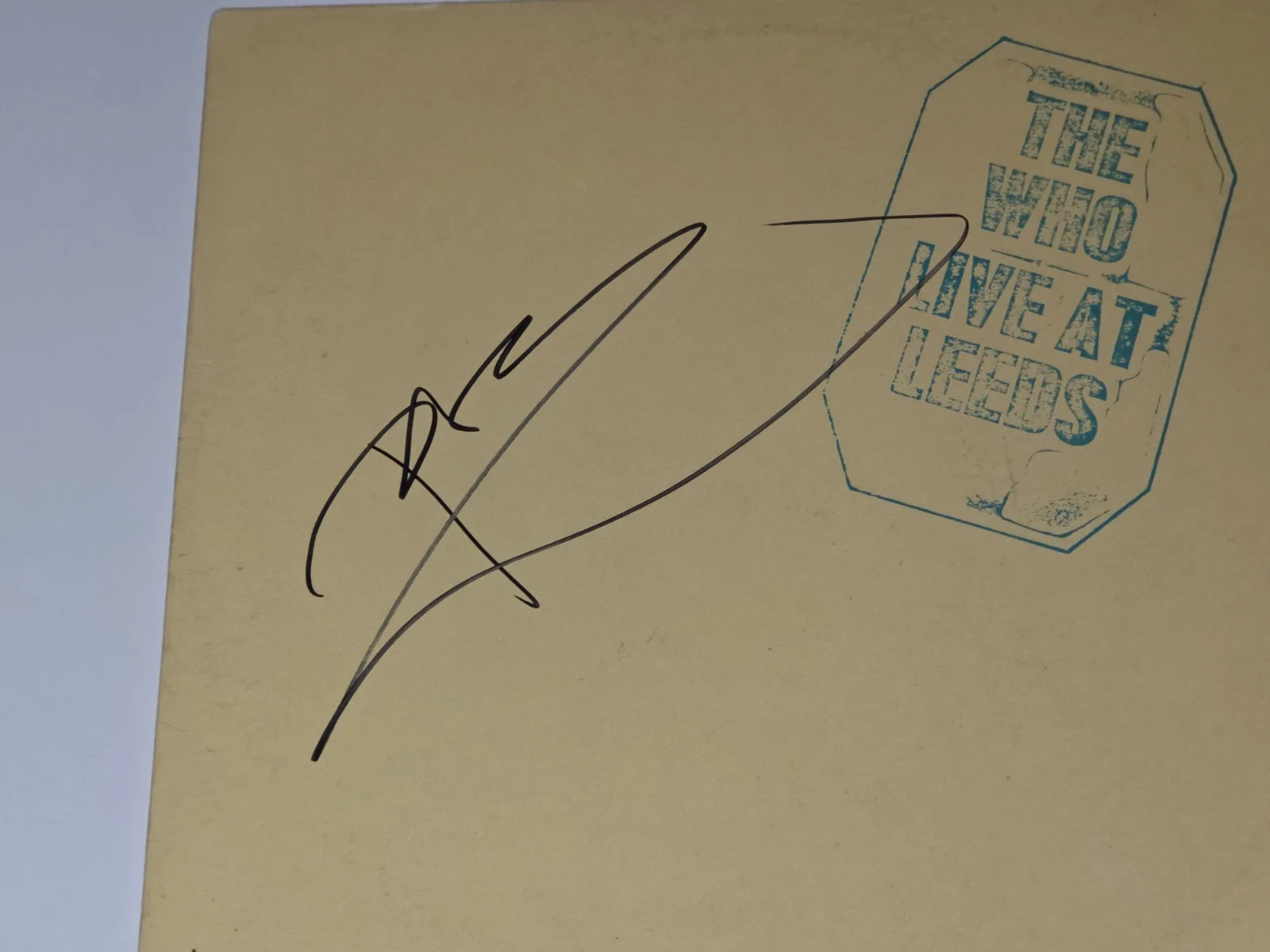 THE WHO PETE TOWNSHEND signed autographed LIVE AT LEEDS LP RECORD BECKETT (BAS), изображение 2