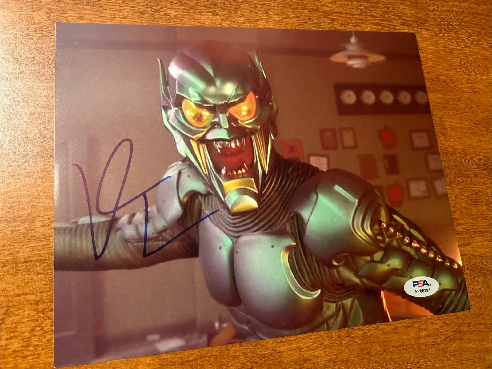 Willem Dafoe Signed Green Goblin Spider Man 8x10 Photo PSA COA, изображение 2