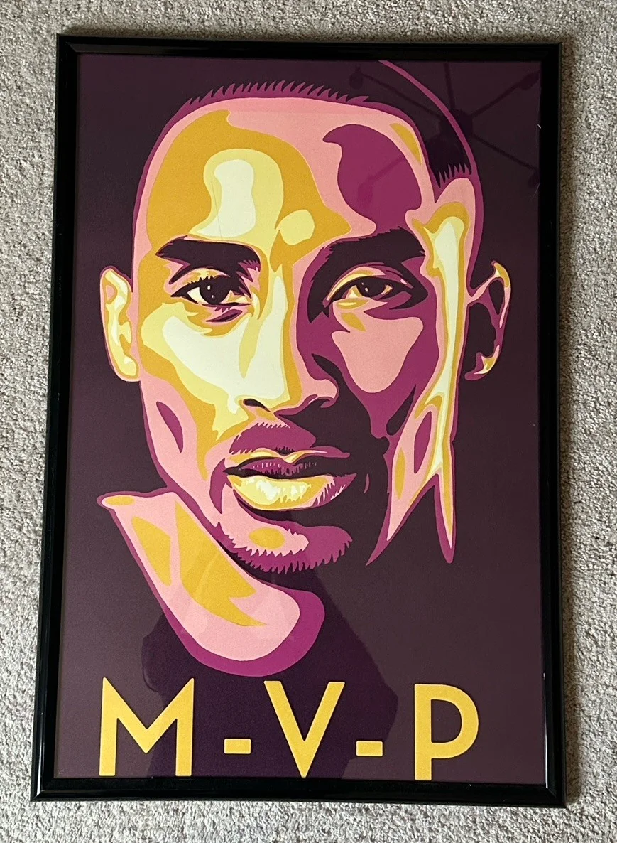SHEPARD FAIREY — SHEPARD FAIREY ARTIST KOBE BRYANT BLACK MAMBA MVP