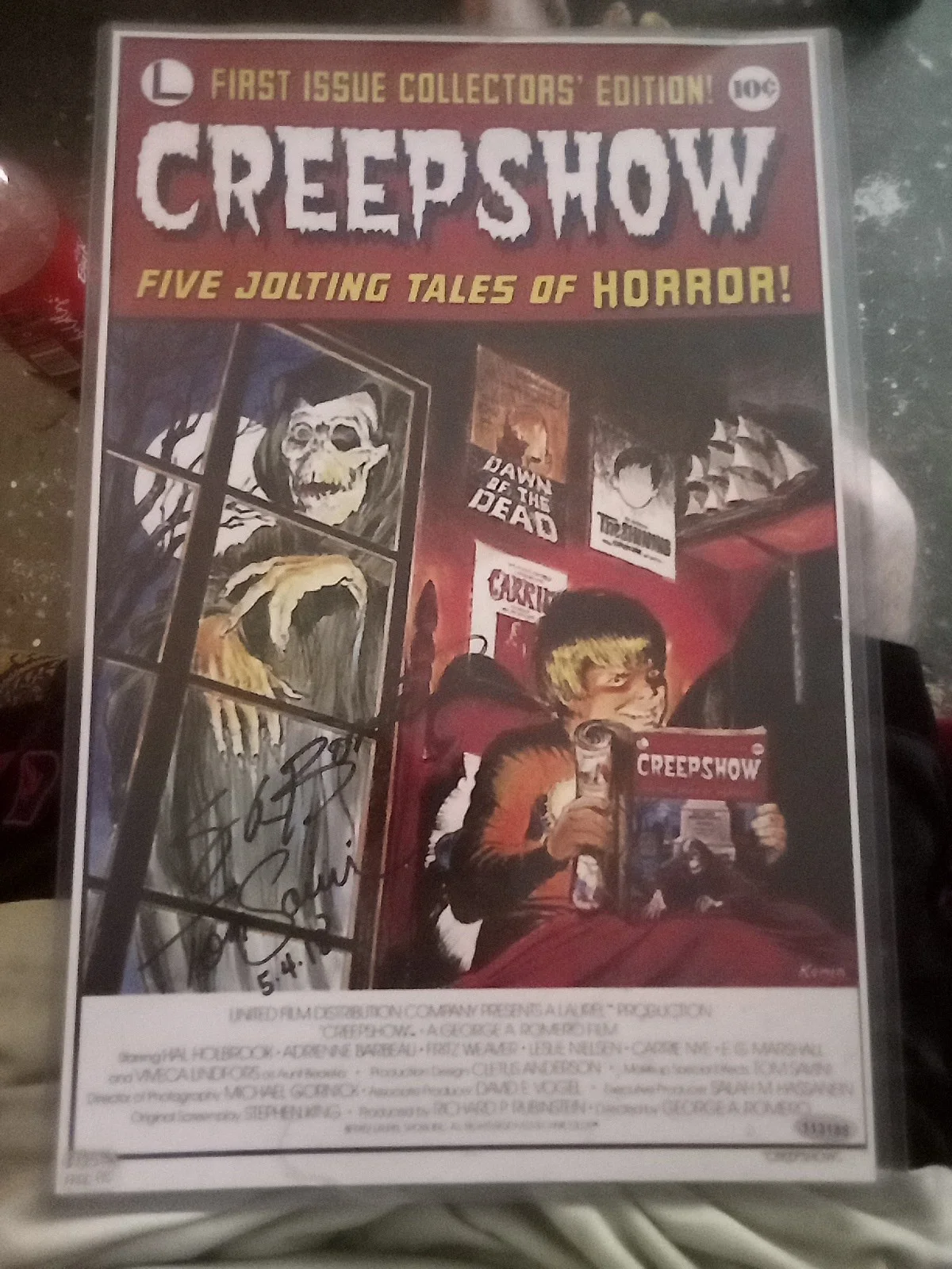 George.A.Romero, Tom Savini — Autographed Movie Poster 27x40 Original Signed By George Romero And Tom Savini, image 2