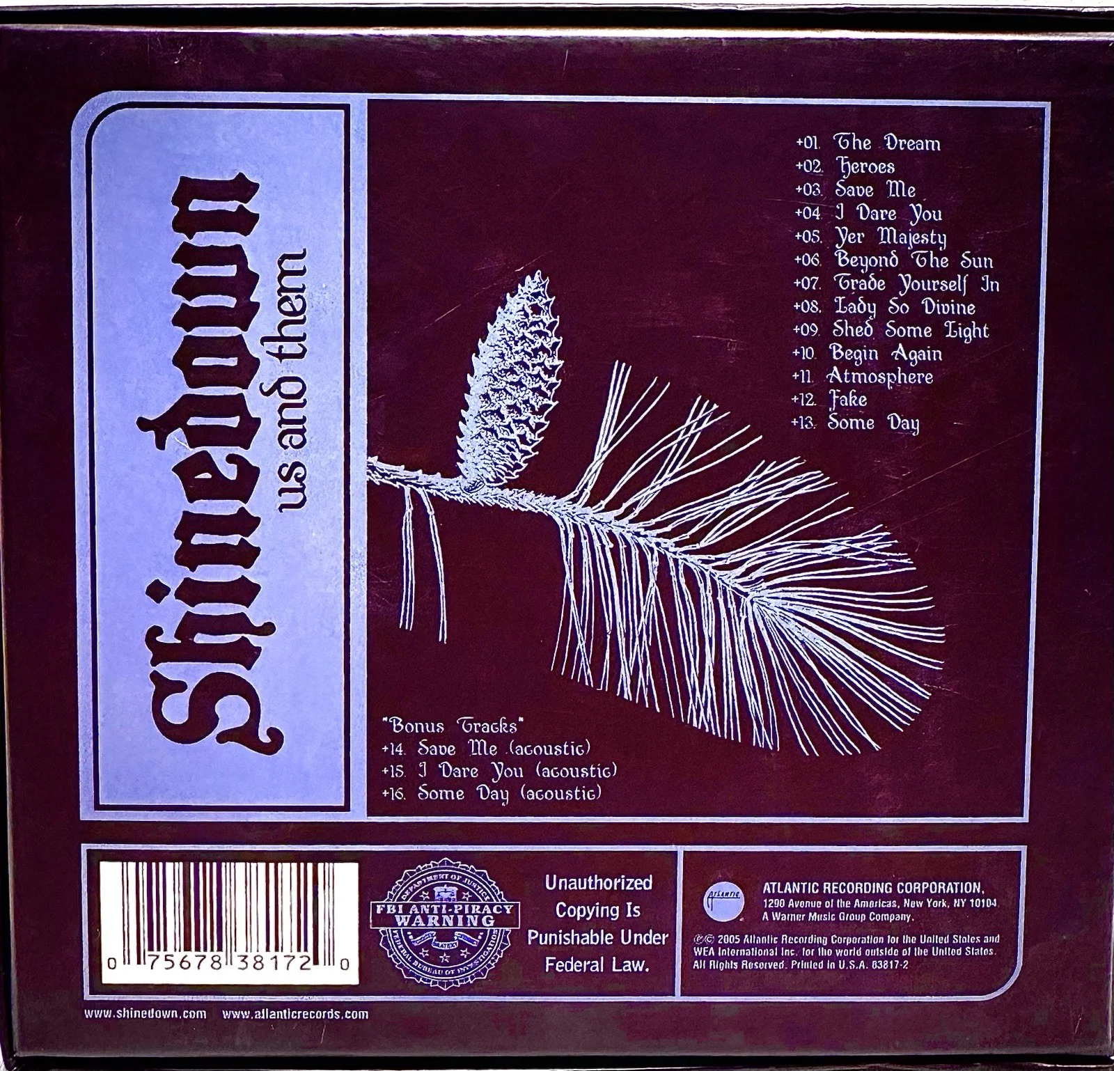 Shinedown Authentic Signatures Cd Poster , Us and Them & Guitar Pick, изображение 2