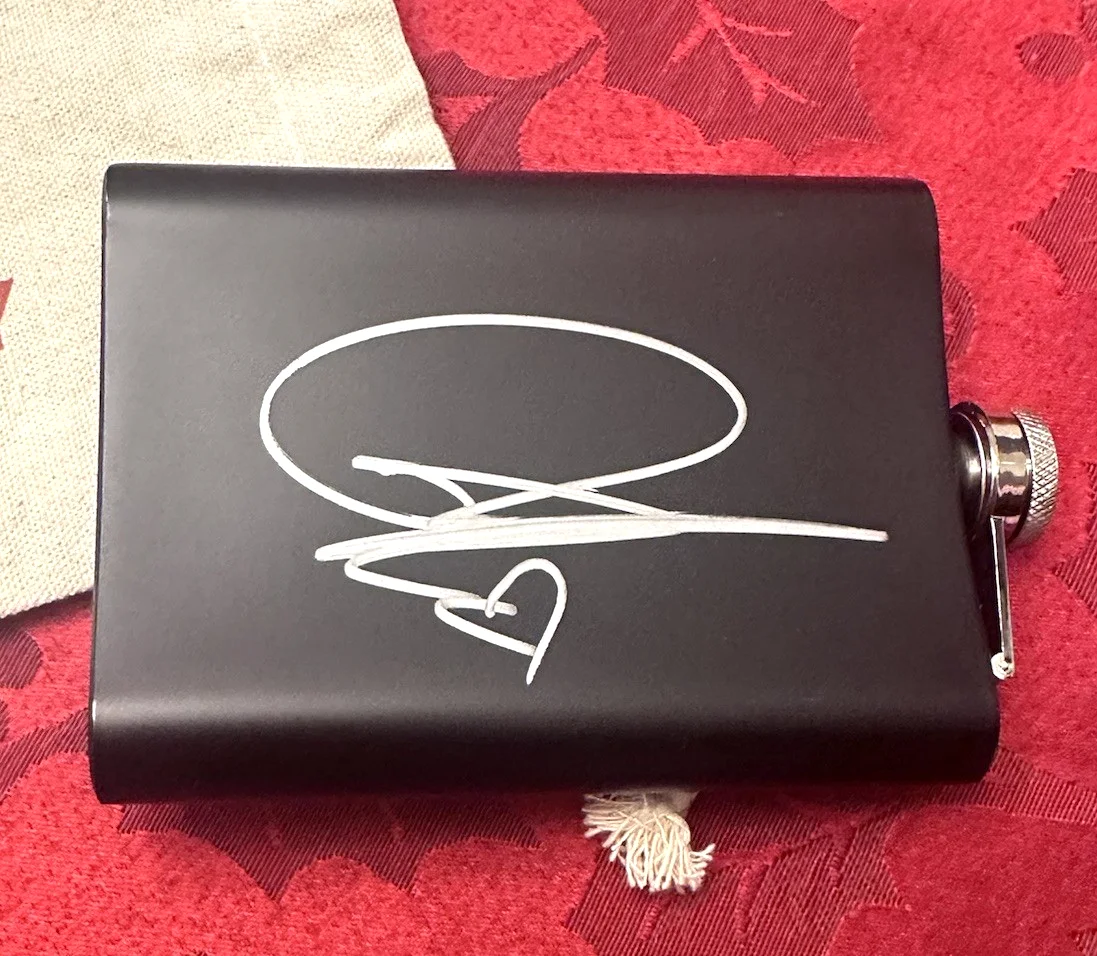 Dustin Lynch Autographed Flask from the Killed The Cowboy Tour (April 2024), image 3