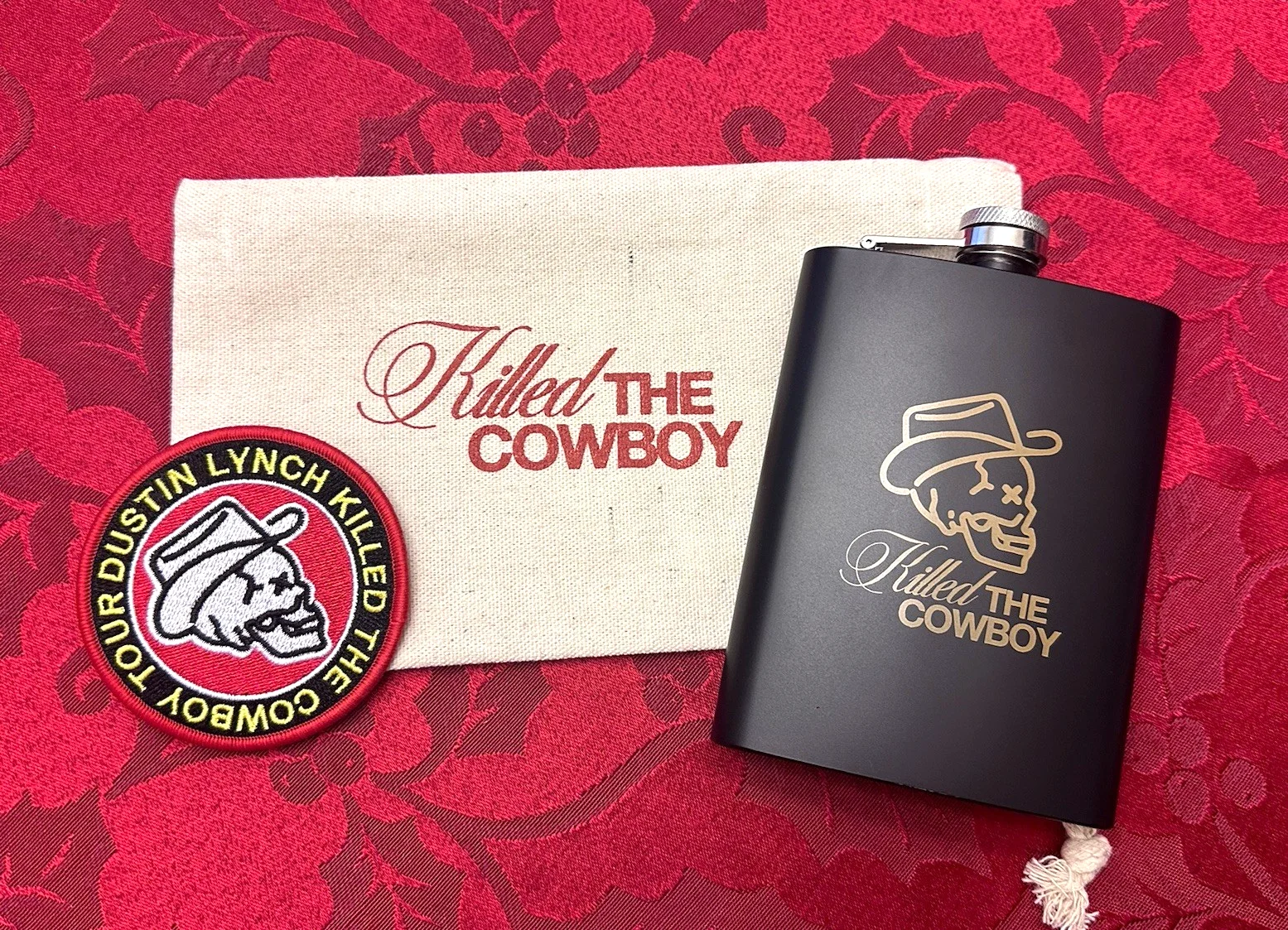 Dustin Lynch Autographed Flask from the Killed The Cowboy Tour (April 2024), image 5