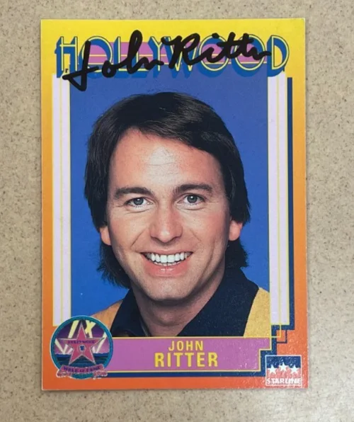 John Ritter — John Ritter Signed Autograph Signature Hollywood Collectors Card
