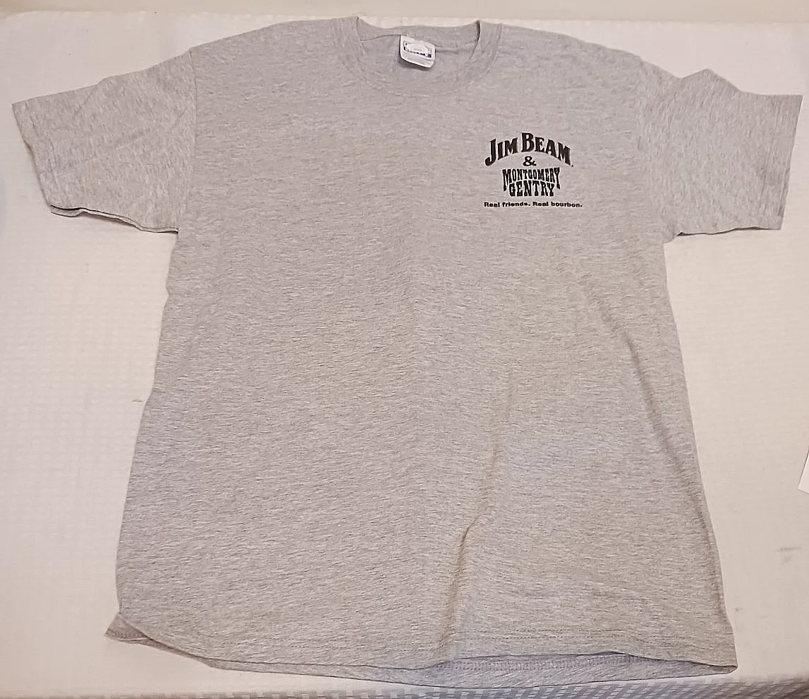 MONTGOMERY GENTRY Autographed Dual Signed Jim Beam Concert Shirt JSA Country, изображение 2