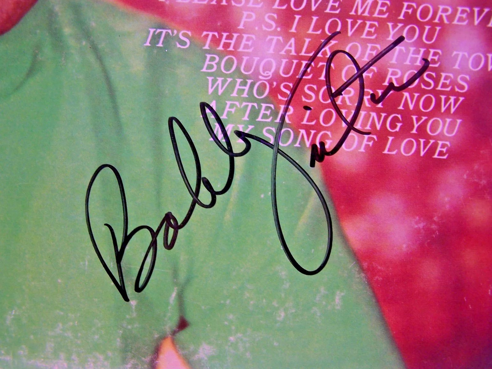 BOBBY VINTON SIGNED AUTOGRAPH LP ALBUM Please Love Me Forever, изображение 4