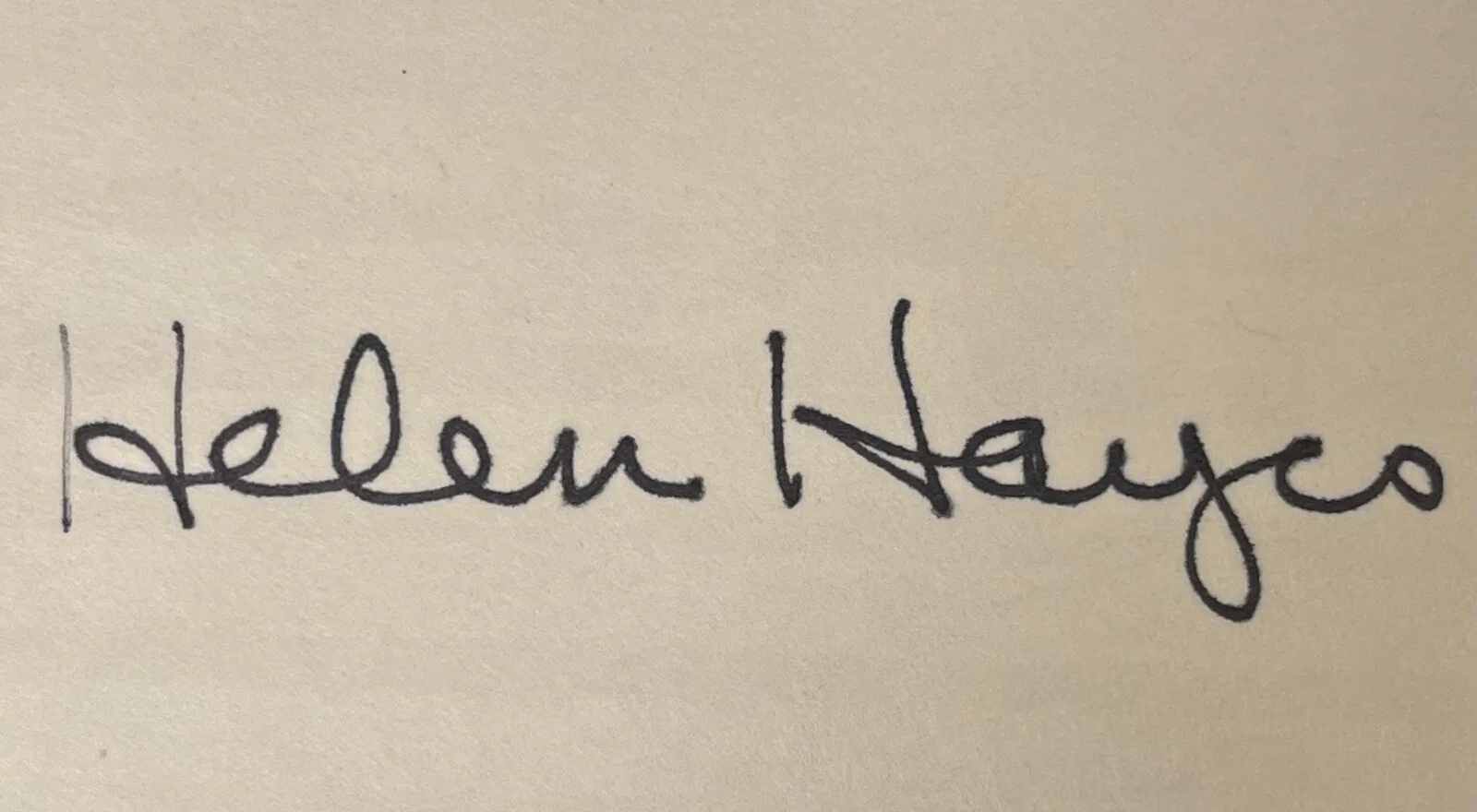 Helen Hayes — Helen Hayes SIGNED INDEX CARD Actress/Philanthropist EGOT JSA Certified (d.1993), image 3