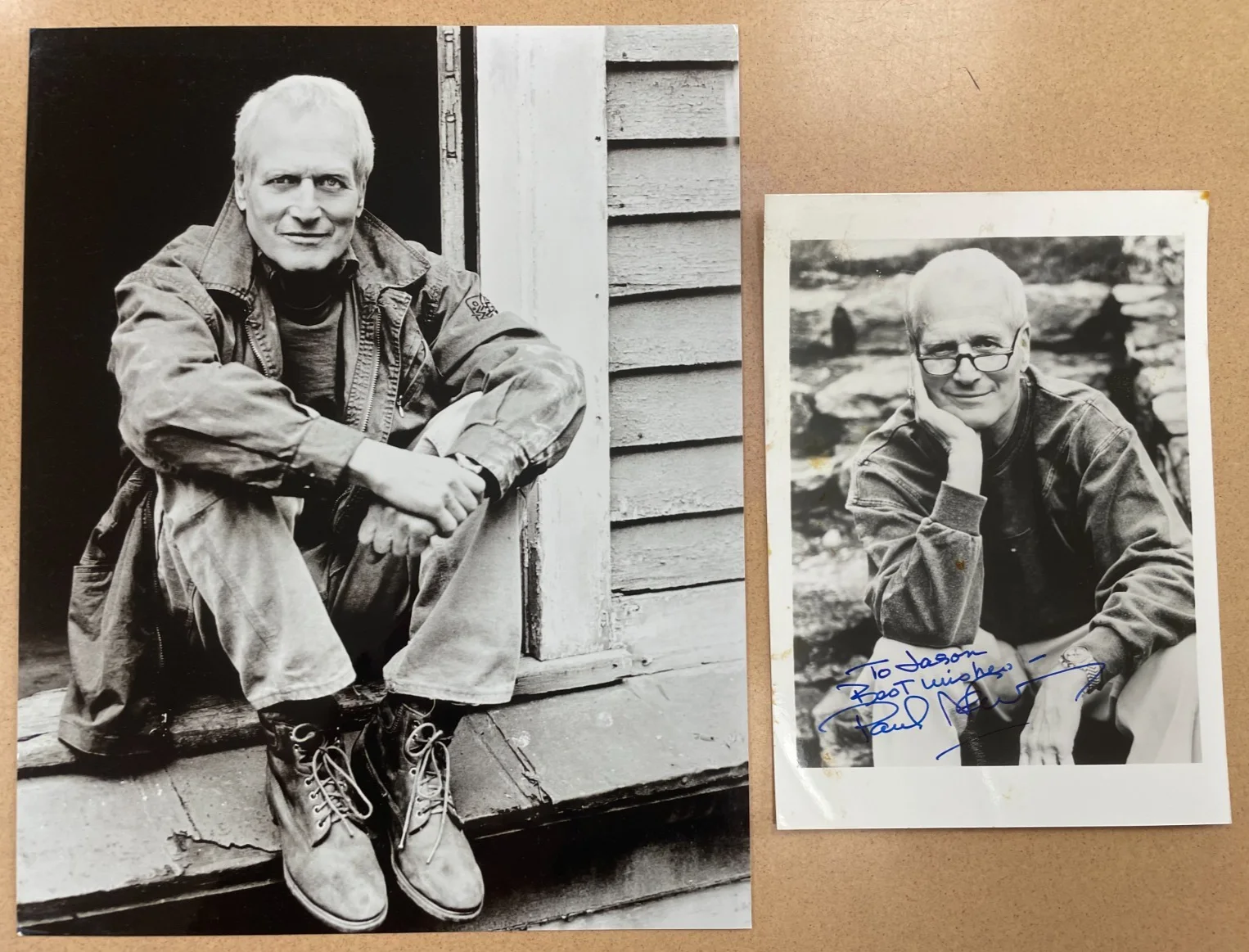Paul Newman — Paul Newman Signed Autograph Signature 5x7 B&W Glossy Photograph +