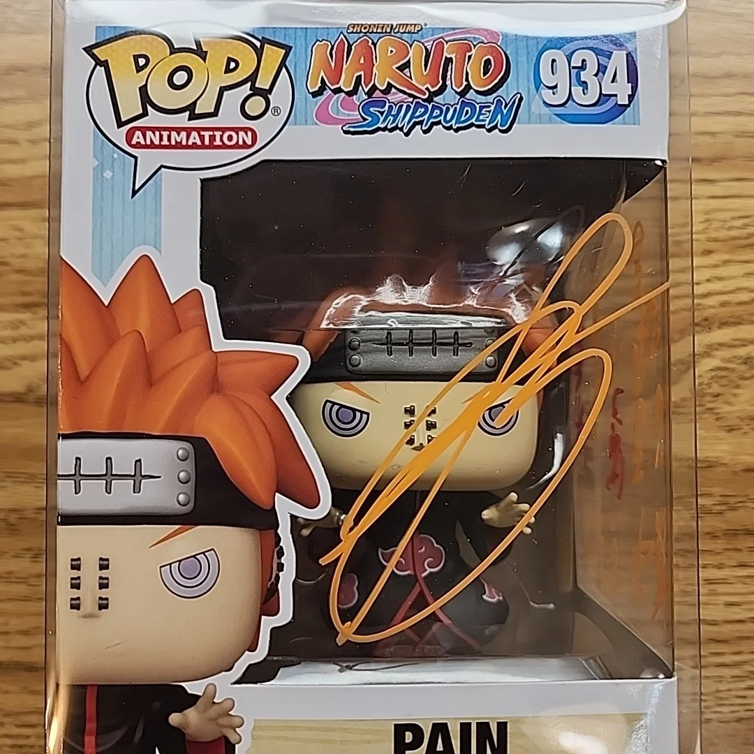 Troy Baker — Troy Baker Signed Autographed Funko Pop #934 Naruto Shippuden PAIN JSA, изображение 2