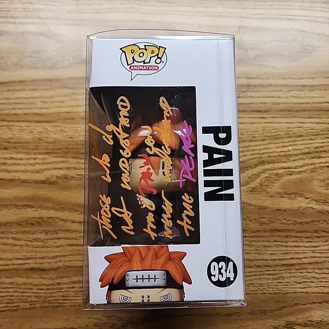 Troy Baker — Troy Baker Signed Autographed Funko Pop #934 Naruto Shippuden PAIN JSA, изображение 3
