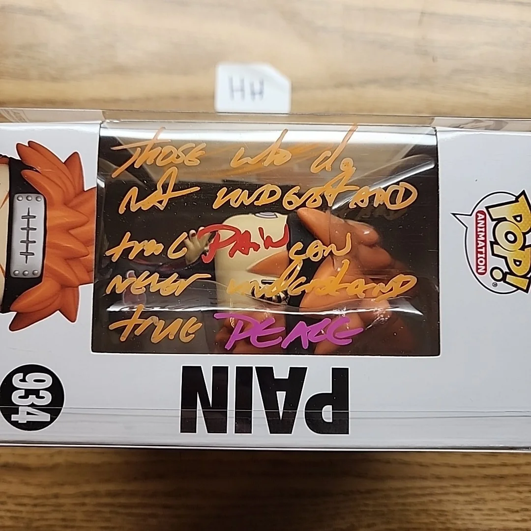 Troy Baker — Troy Baker Signed Autographed Funko Pop #934 Naruto Shippuden PAIN JSA, изображение 4