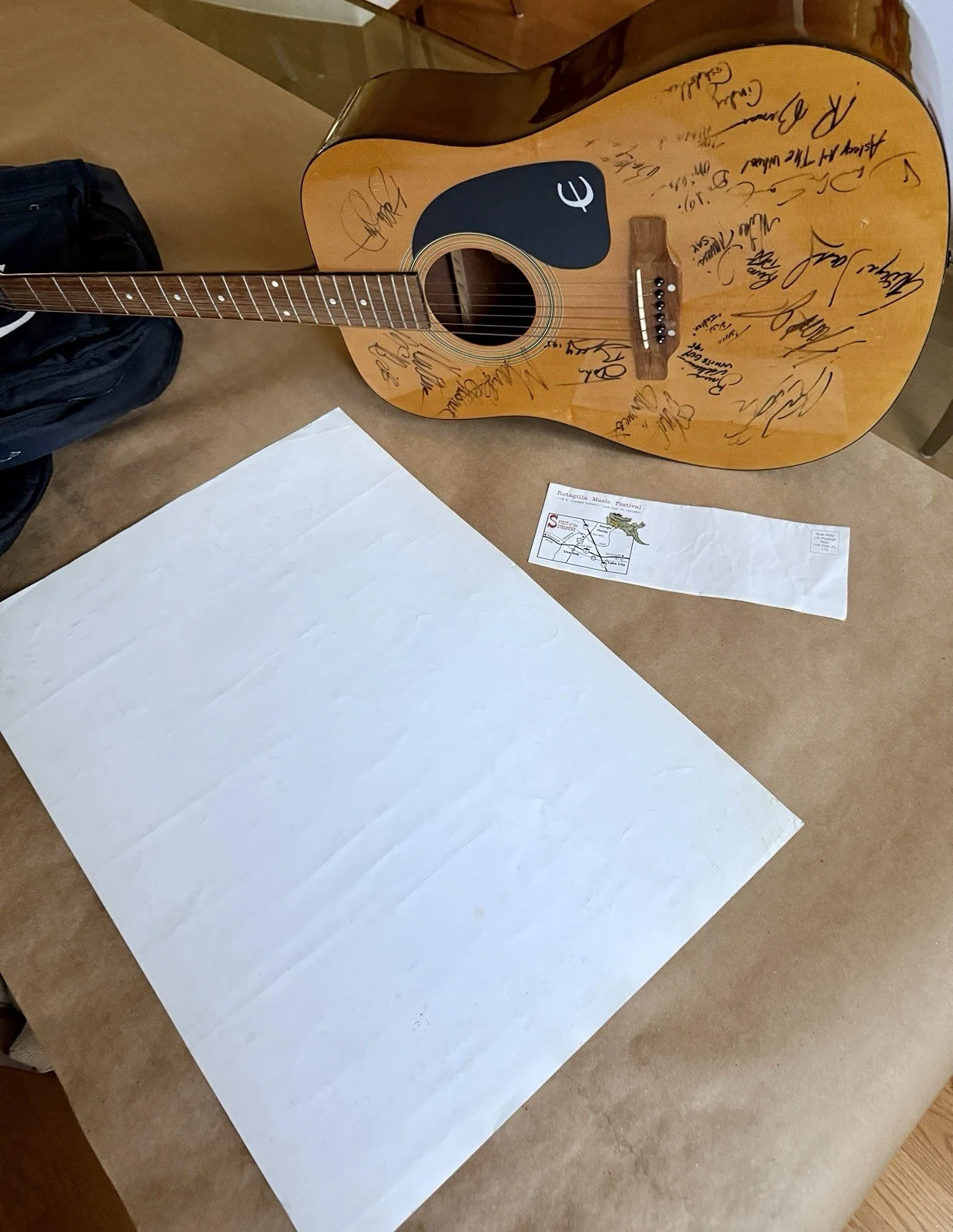 1995 “Rotagilla” Autographed Epiphany Guitar-Hank Williams Jr, George Jones, image 4