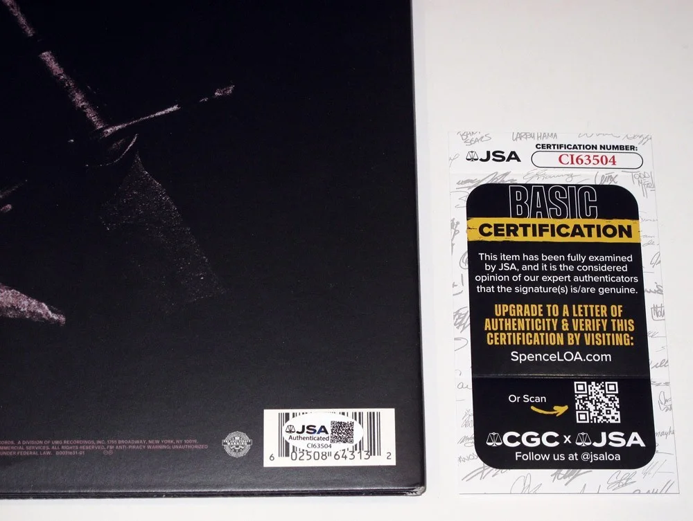Post Malone — POST MALONE signed "HOLLYWOOD'S BLEEDING" Vinyl Album EXACT PROOF Inscpt JSA COA, изображение 3