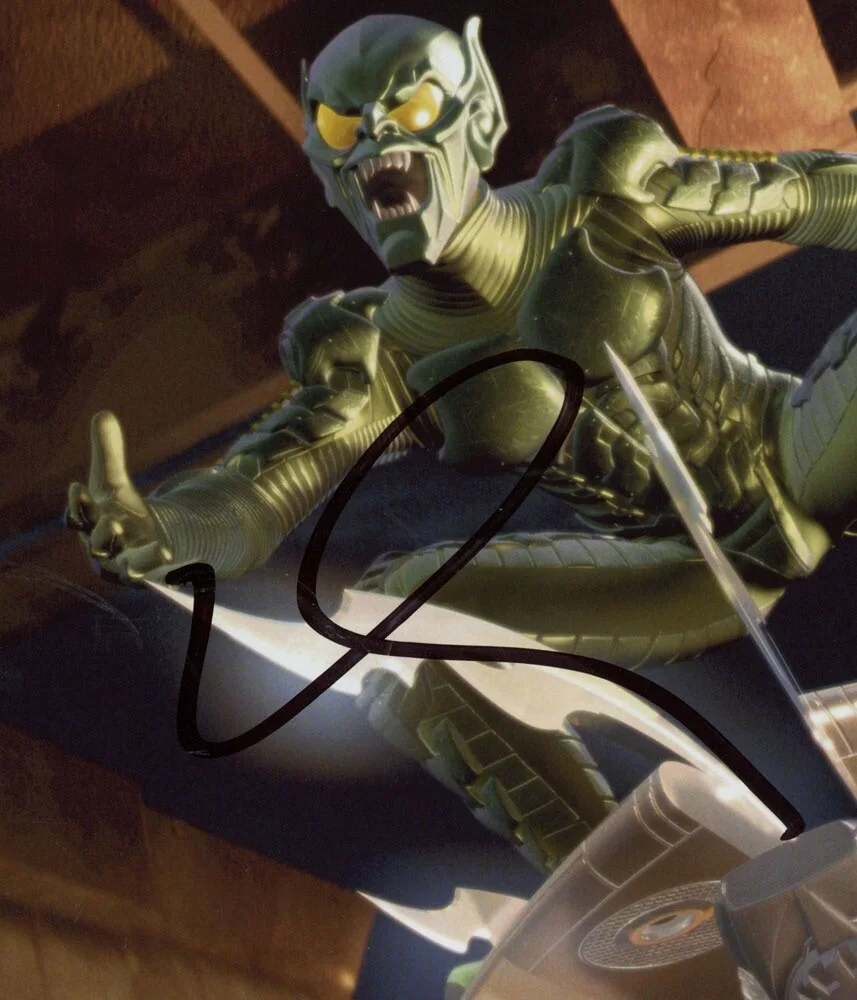 WILLEM DAFOE — Willem Dafoe signed "SPIDER-MAN" 8x10 Photo c PROOF Green Goblin ACOA COA, изображение 4