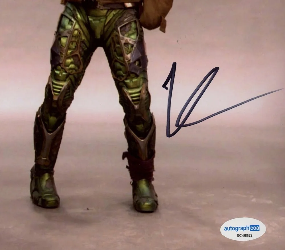 WILLEM DAFOE — Willem Dafoe signed SPIDER-MAN NO WAY HOME 8x10 Photo d PROOF Green Goblin ACOA, image 4