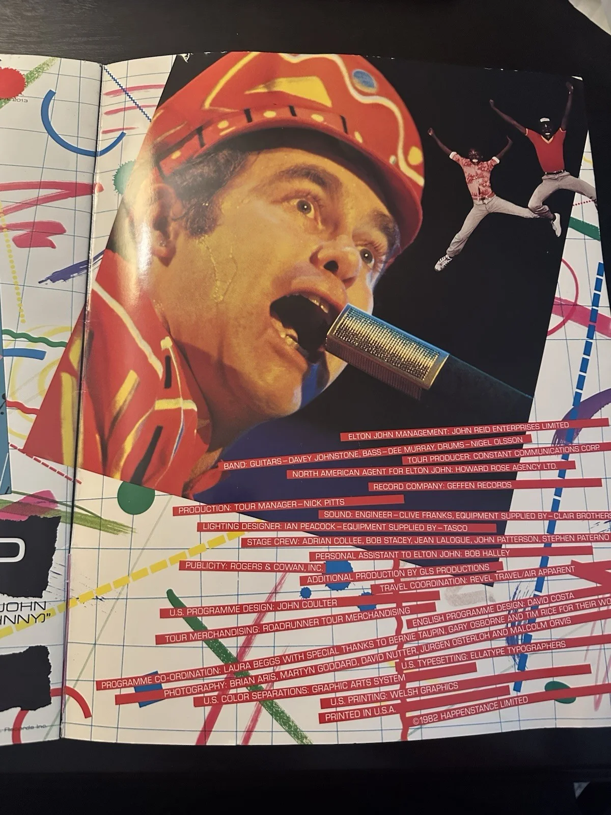Elton John Signed Tour Program Book 1982 Autograph, image 4