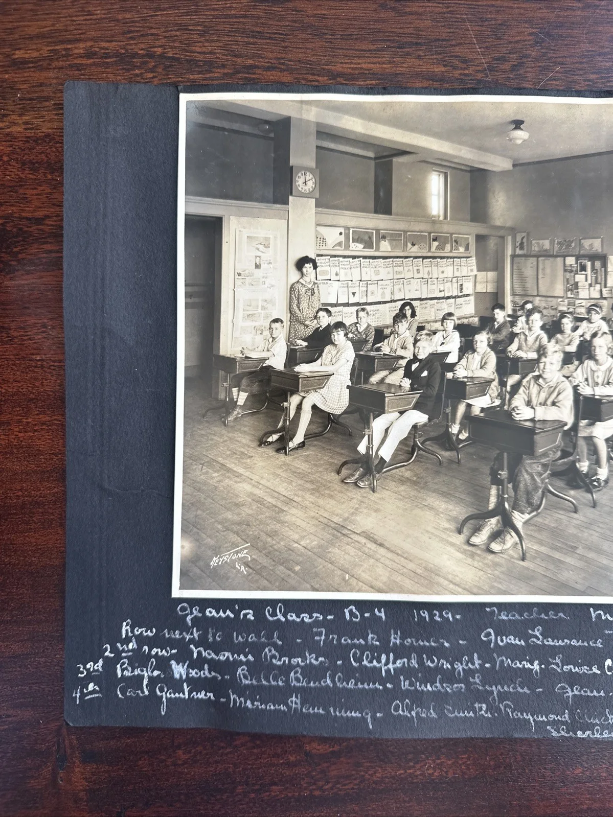 1920s LA Photo Children’s Elementary School Classroom Beverly Hills Los Angeles, image 2