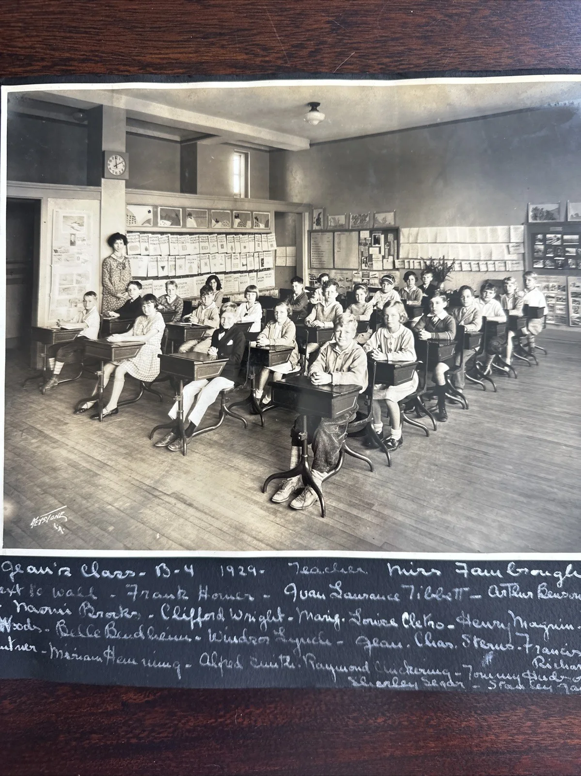 1920s LA Photo Children’s Elementary School Classroom Beverly Hills Los Angeles, image 3