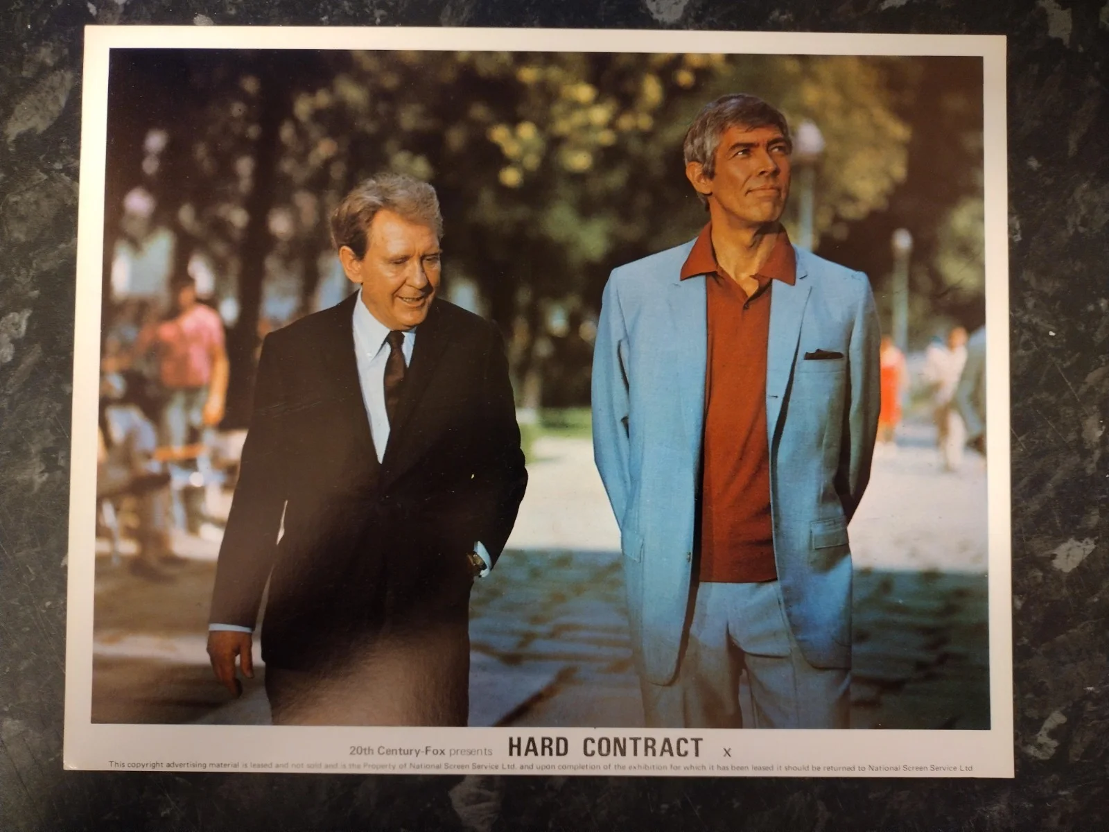 HARD CONTRACT, SET OF 8 LOBBY CARDS. JAMES COBURN, LEE REMICK, image 4