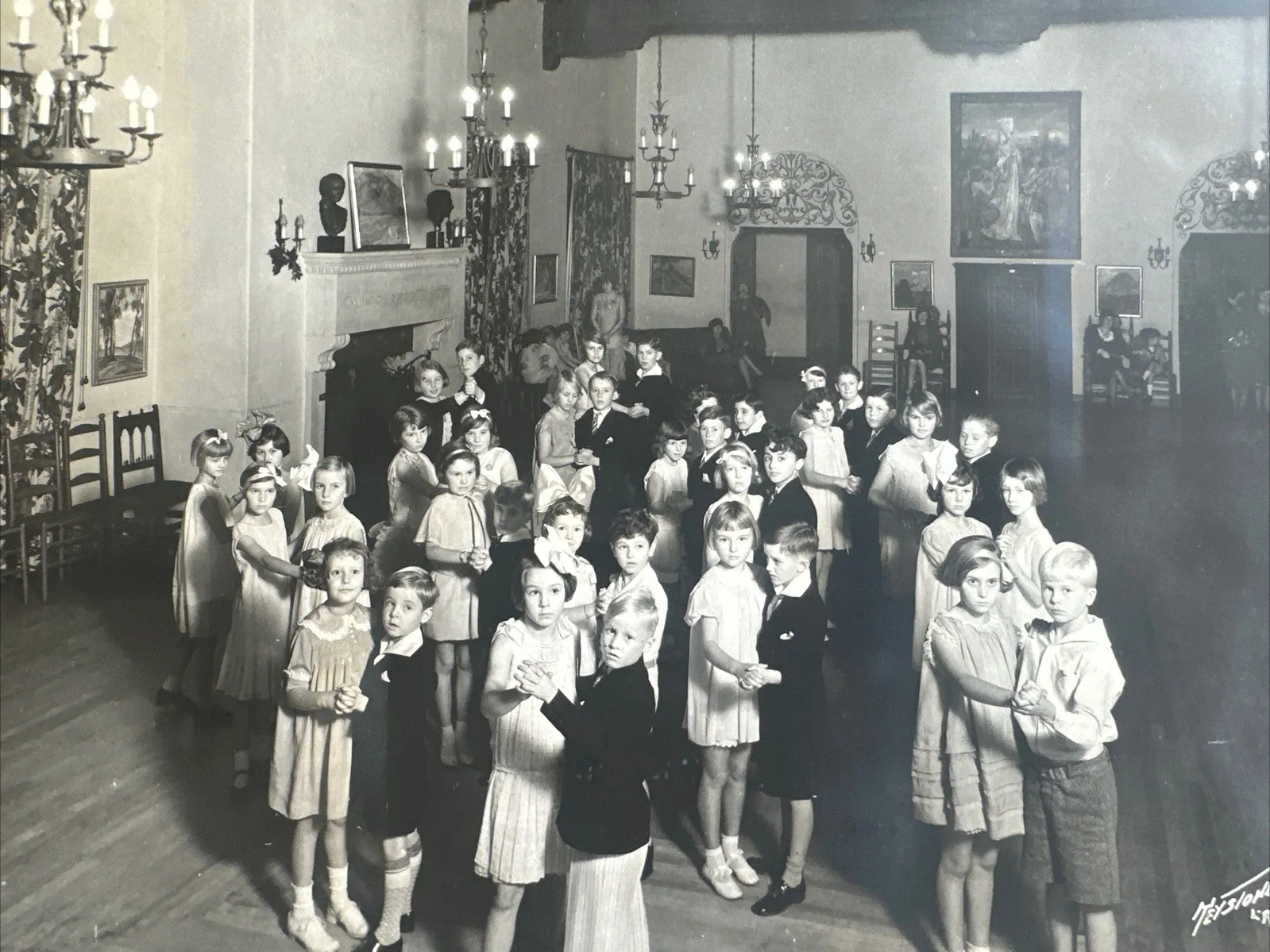 Children’s Dance Class LA Beverly Hills Women’s Club Los Angeles Photo 1920s VTG, изображение 2