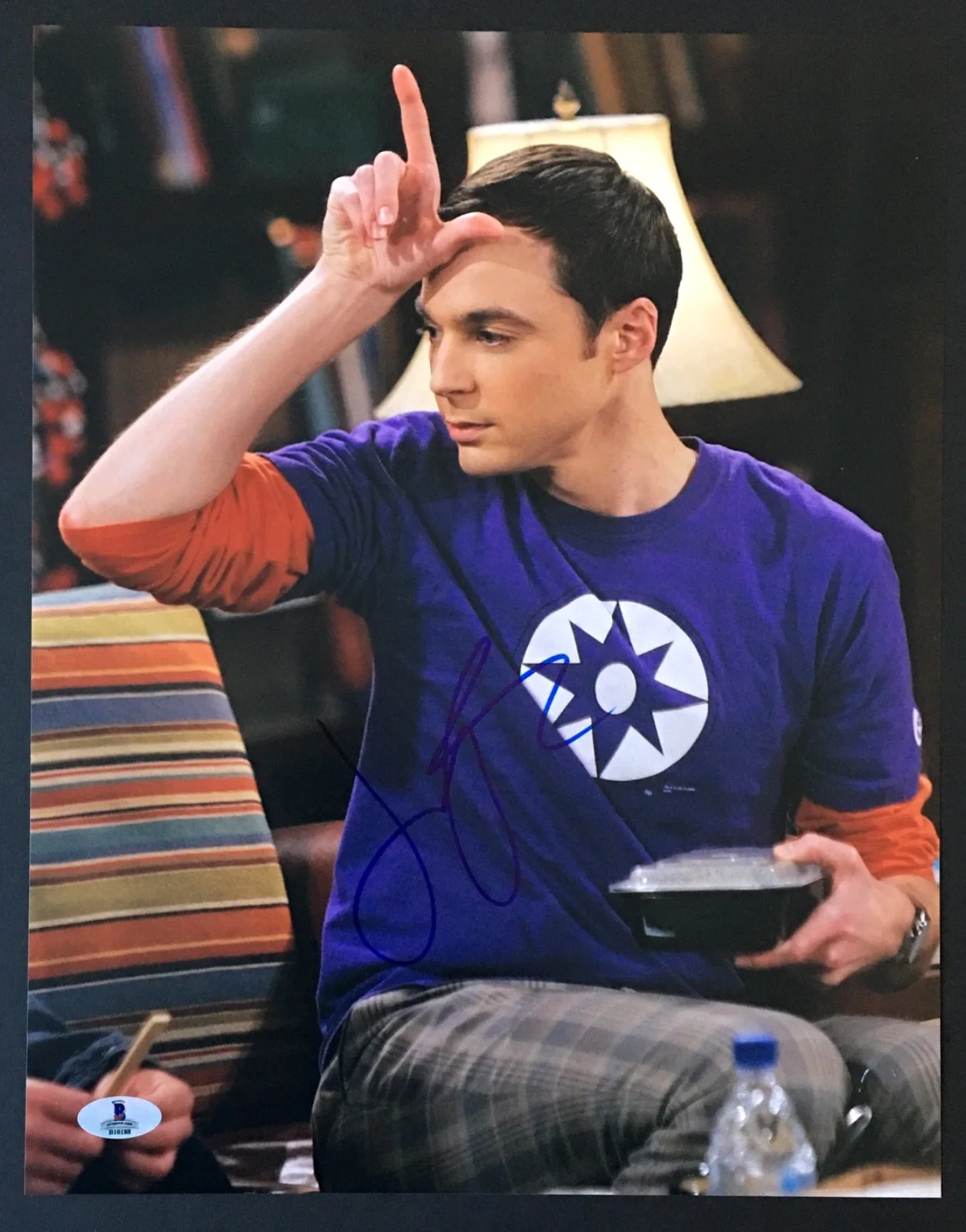 Jim Parsons — JIM PARSONS SIGNED 11X14 PHOTO BECKETT COA AUTOGRAPH BAS BIG BANG THEORY SHELDON