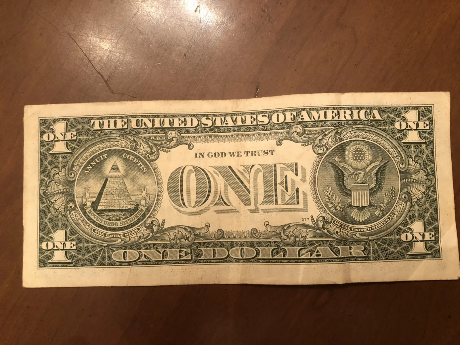 Ricky Van Shelton Autographed one dollar bill, image 2