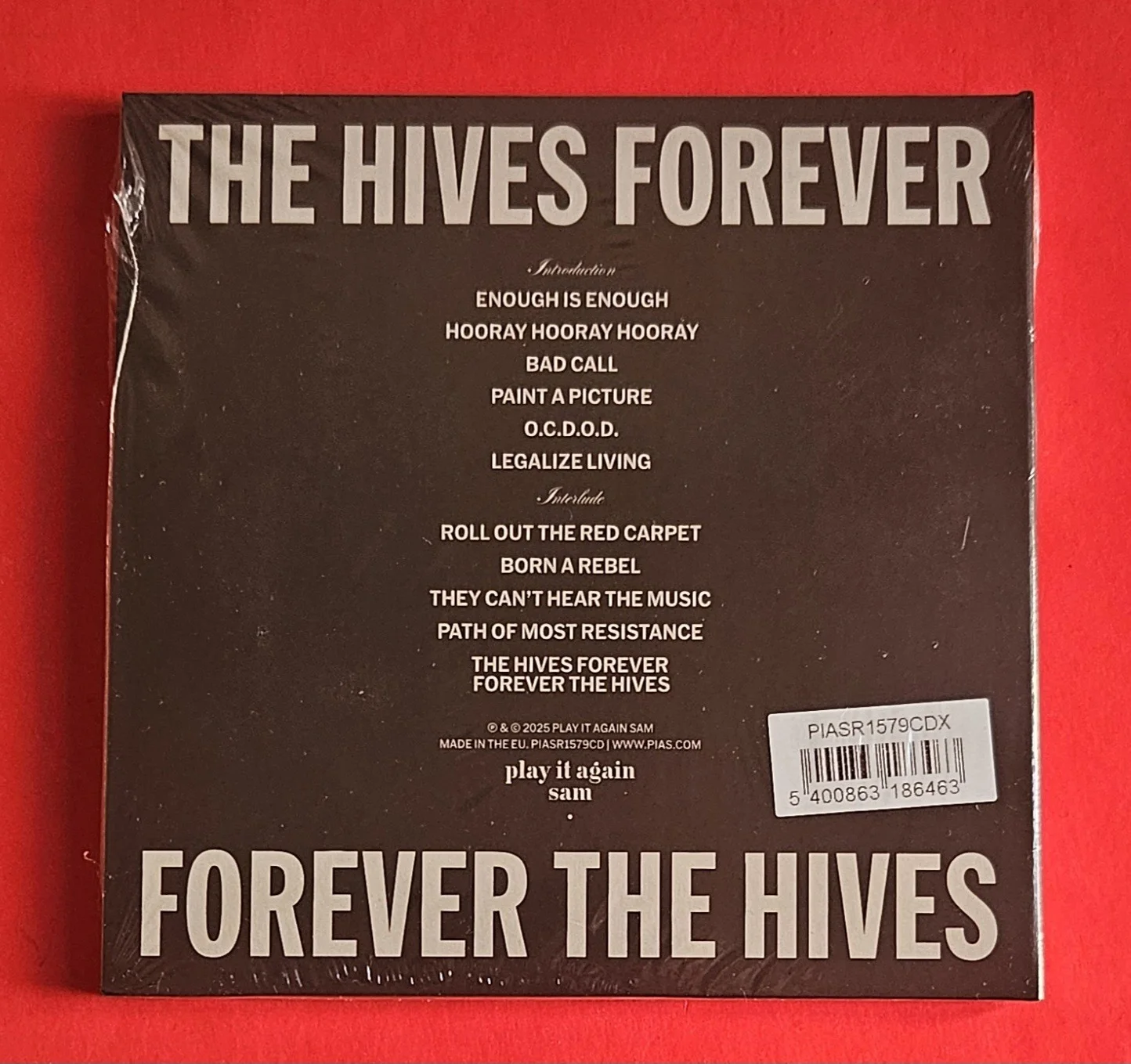 THE HIVES COMPLETE BAND X5 SIGNED THE HIVES FOREVER CD POSTER + JSA COA psa Bas, изображение 4