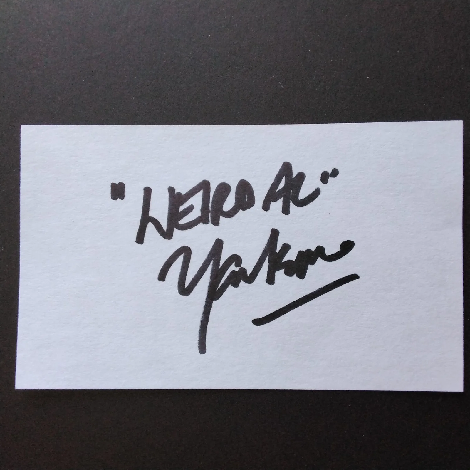Weird Al Yankovic SIGNED Card Photo Singer Comedian EAT IT UHF Grammy Winner, изображение 4