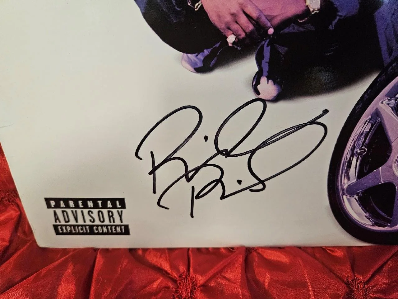 RICHIE RICH HAND SIGNED AUTOGRAPHED PROMO VINYL RECORD LETS RIDE HIP HOP COA, image 2