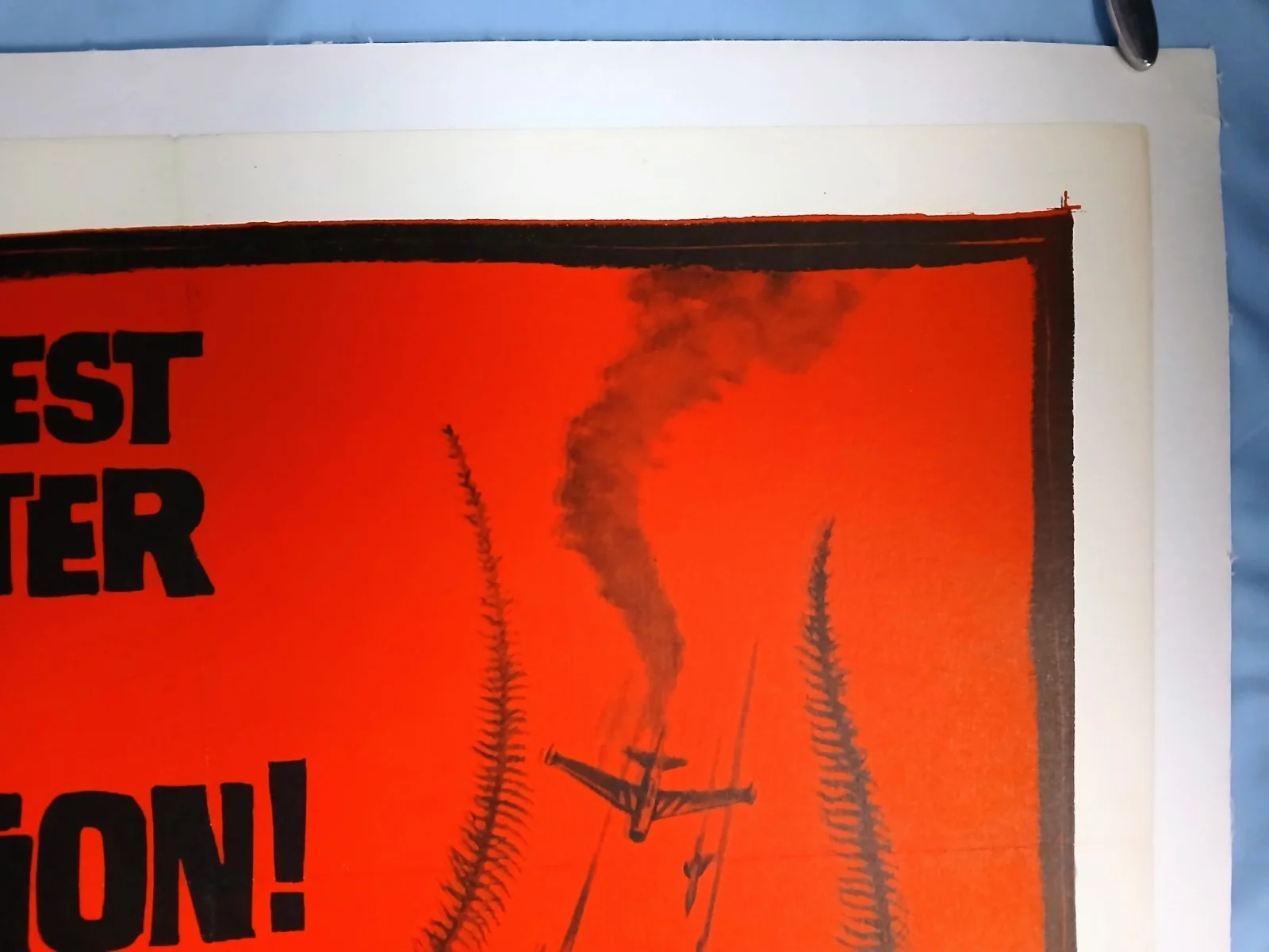MOTHRA (1962) original linen-backed US one-sheet poster - Inishiro Honda Kaiju, image 4