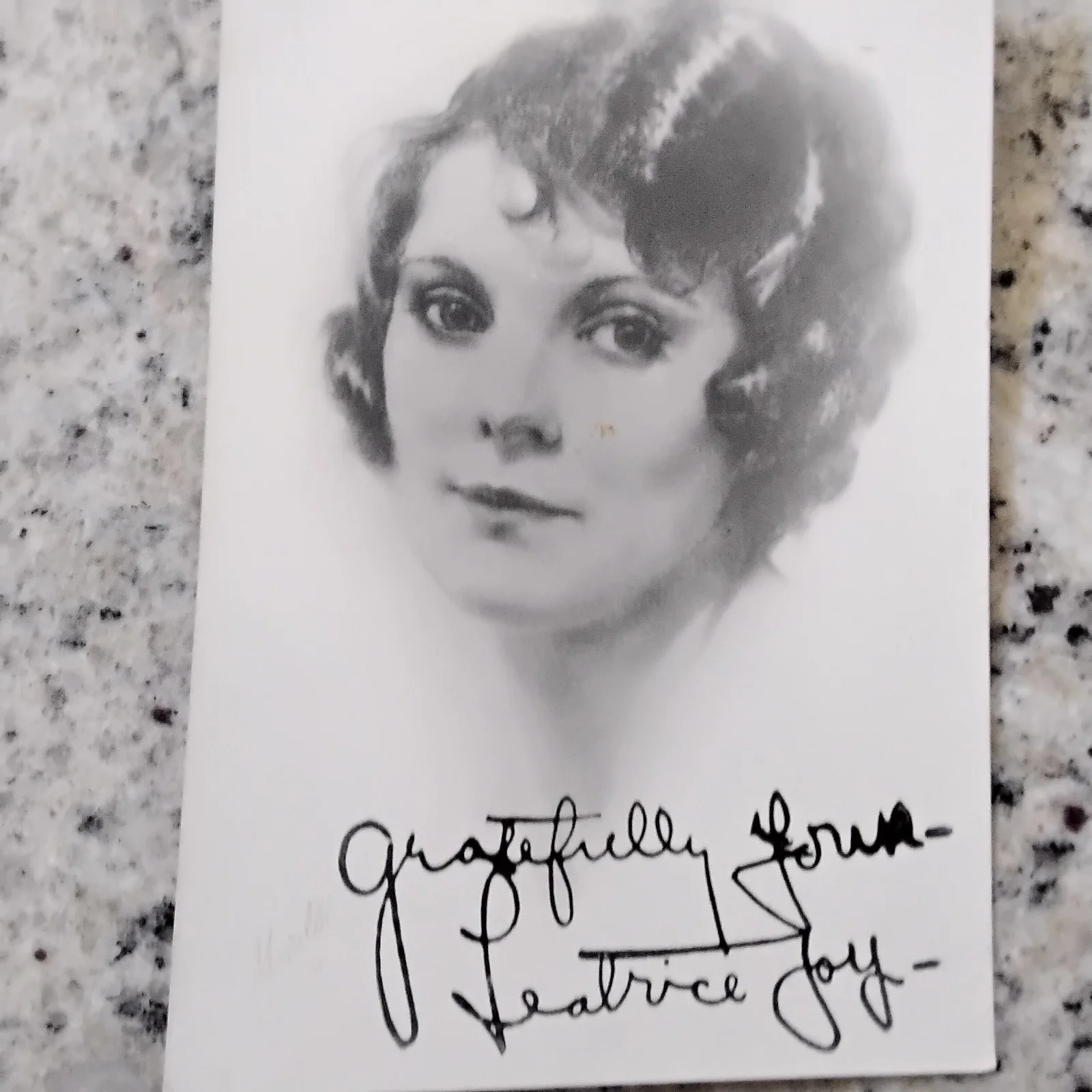 Leatrice Joy SIGNED DW Photo Silent Film Actress 10 Commandments Manslaughter, изображение 2