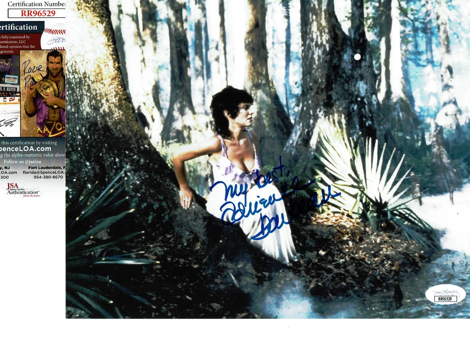 Adrienne Barbeau — Adrienne Barbeau autographed 8x10 Swamp Thing photo JSA Certified